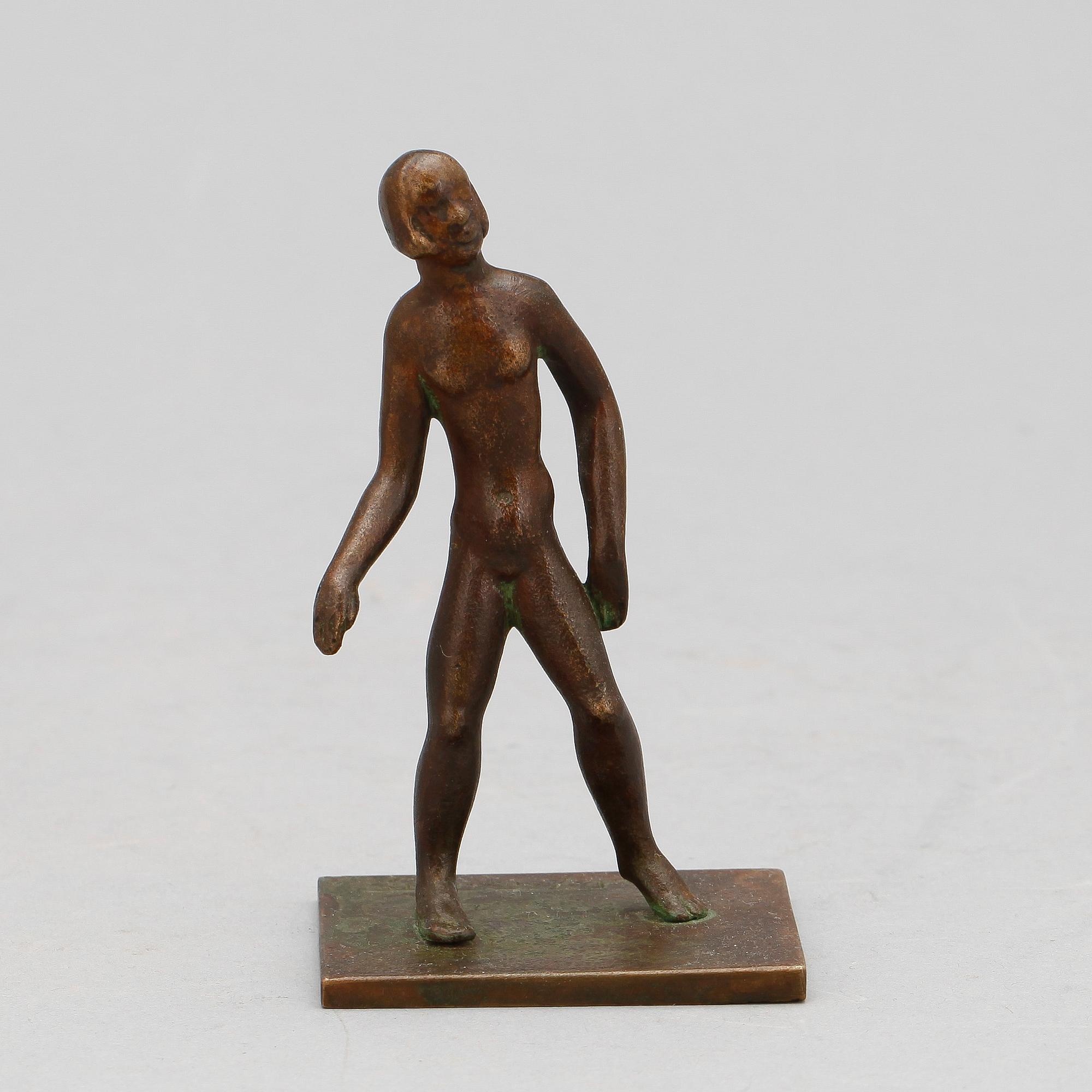 NILS FOUGSTEDT, skulptur, brons. Signerad.