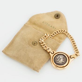 A Bulgari "Monete" necklace in 18K gold and with roman coins.