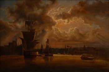Unknown artist, 19th century, View towards Kastellholmen, Stockholm.