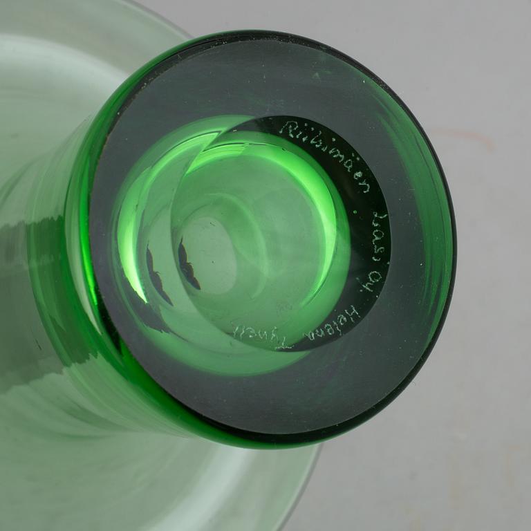Helena Tynell, a glass vase, 'Kaulus', signed Helena Tynell Riihimäen Lasi Oy.