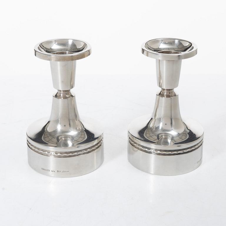 Eric Löfman, A pair of silver candlesticks, MGAB, Uppsala 1974.