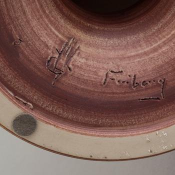 BERNDT FRIBERG, bordslampa, stengods, Gustavsbergs Studiohand, 1970-tal.