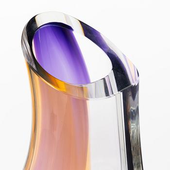 Göran Wärff, Vase, glass, "Orchid", Kosta Boda.