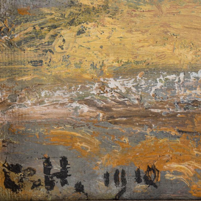 OLOF HERMELIN, Oil on panel, signed and dated 1910.