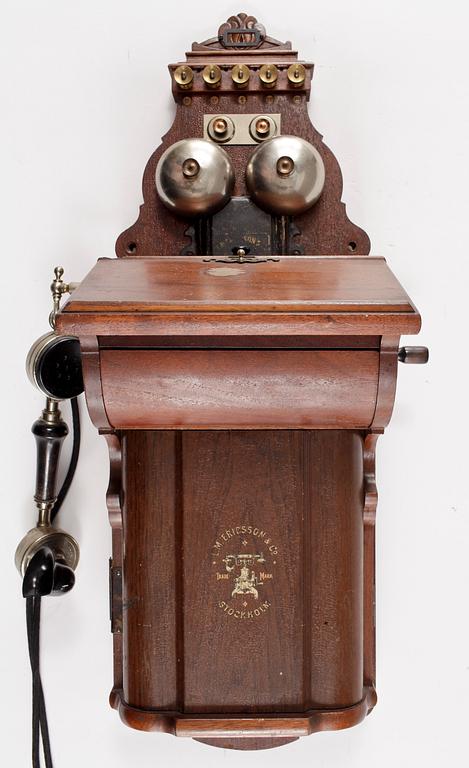 VÄGGTELEFON, LM Ericsson, 1800-talets slut.