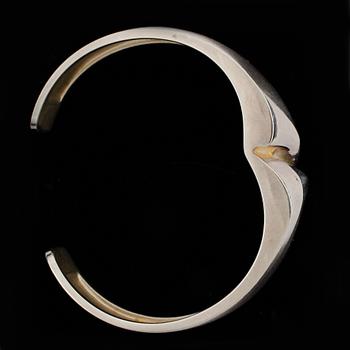 ARMBAND, RING, HALSBAND, silver Lapponia, Finland. 1980-tal.