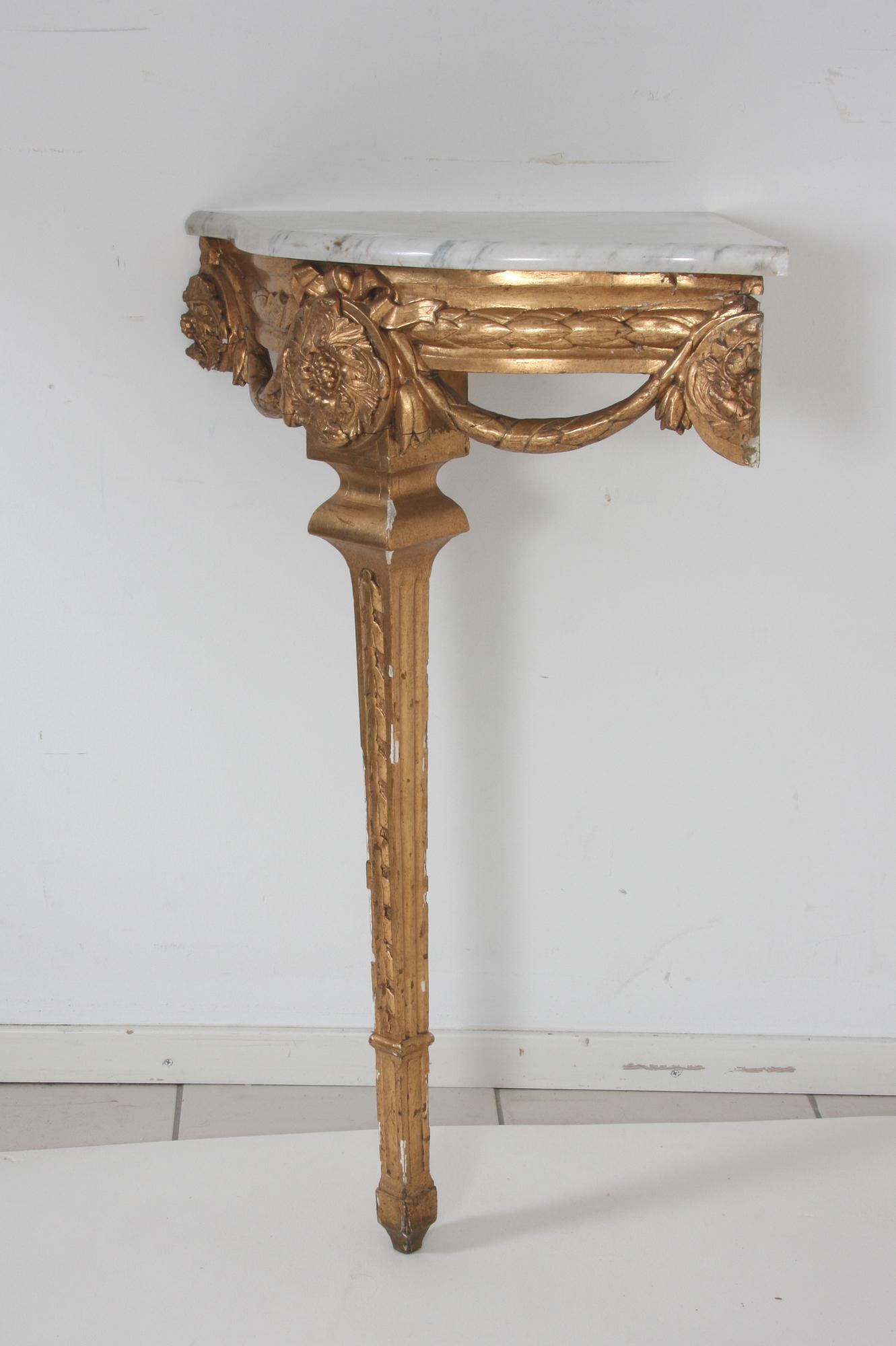 HÖRNKONSOLBORD, Louis XVI-stil, 1800-tal.