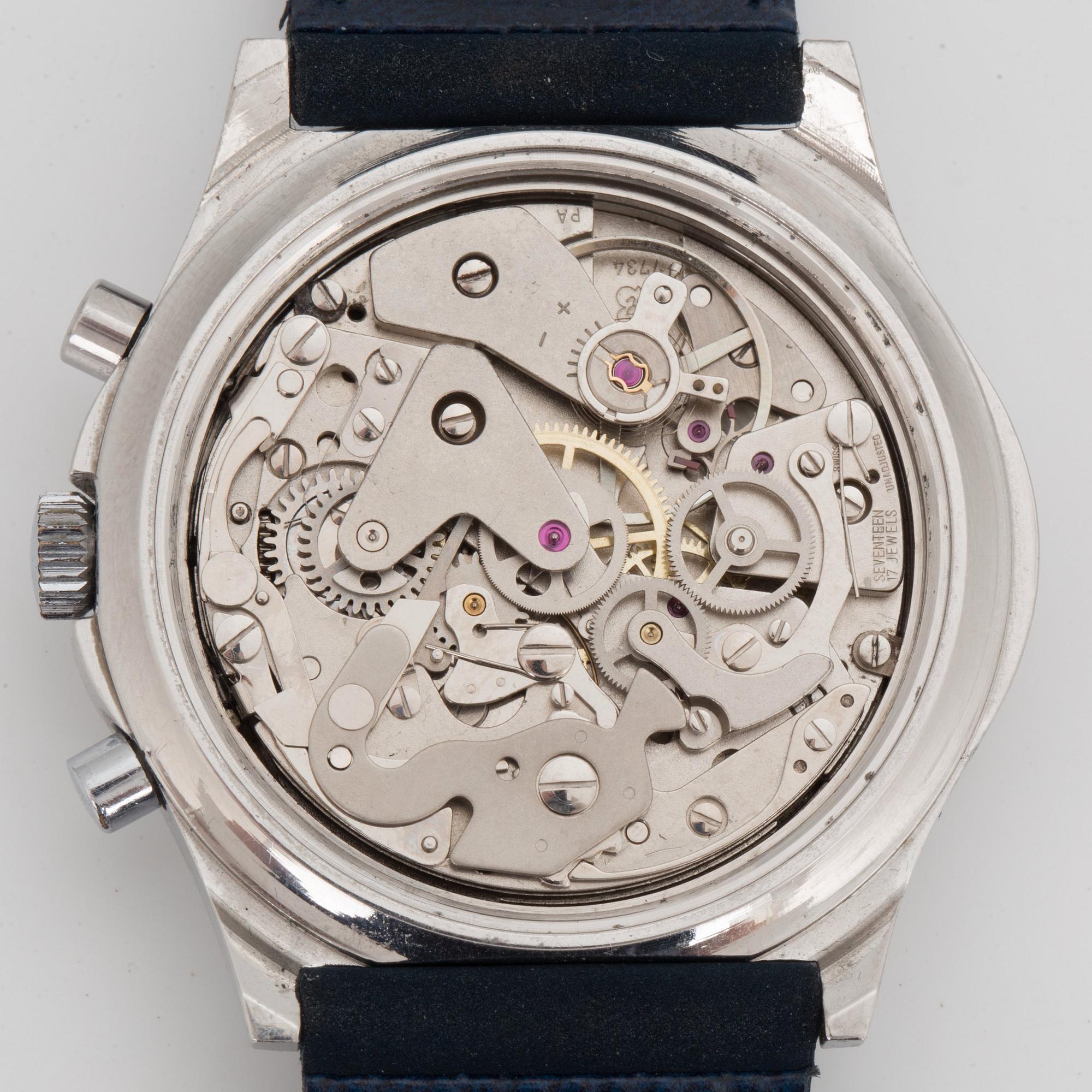 GLYCINE, chronograph, "15 Pulsations", wristwatch, 42 mm.