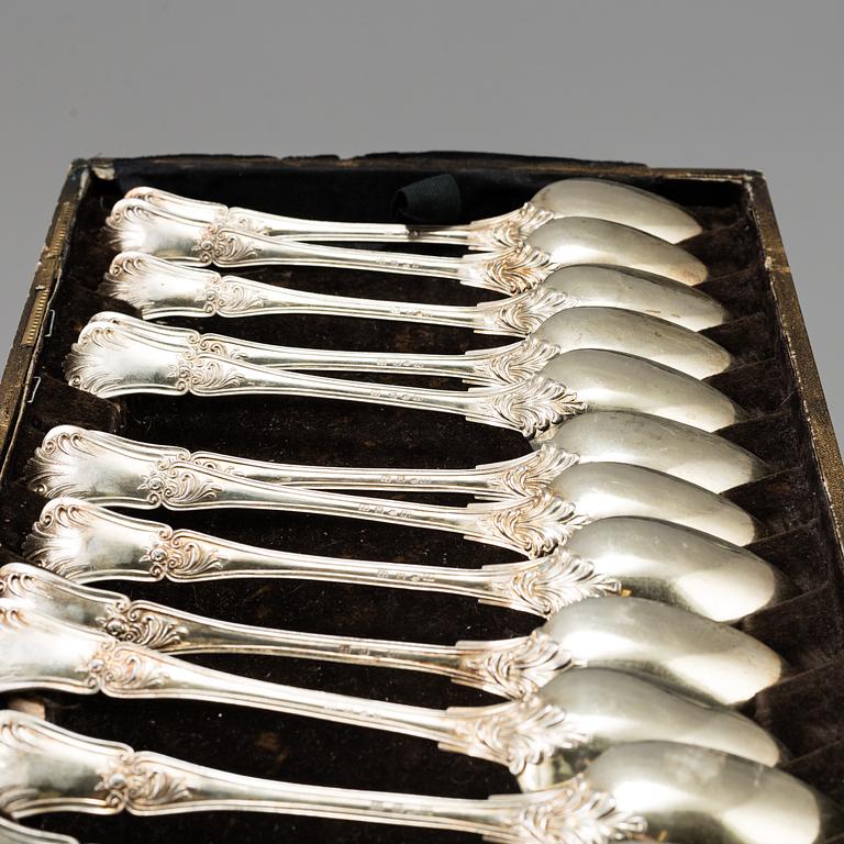 A 75 piece set of silver flatware, model Diplomat, GAB och CGH, Stockholm,1970s.