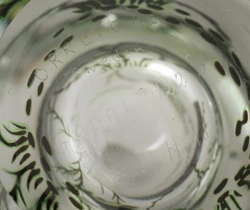 VAS, glas, Edward Hald, Graal 422, Orrefors, signerad.