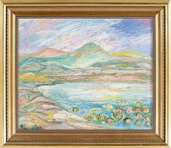 MONIKA LORENTZON, olja på duk, signerad.