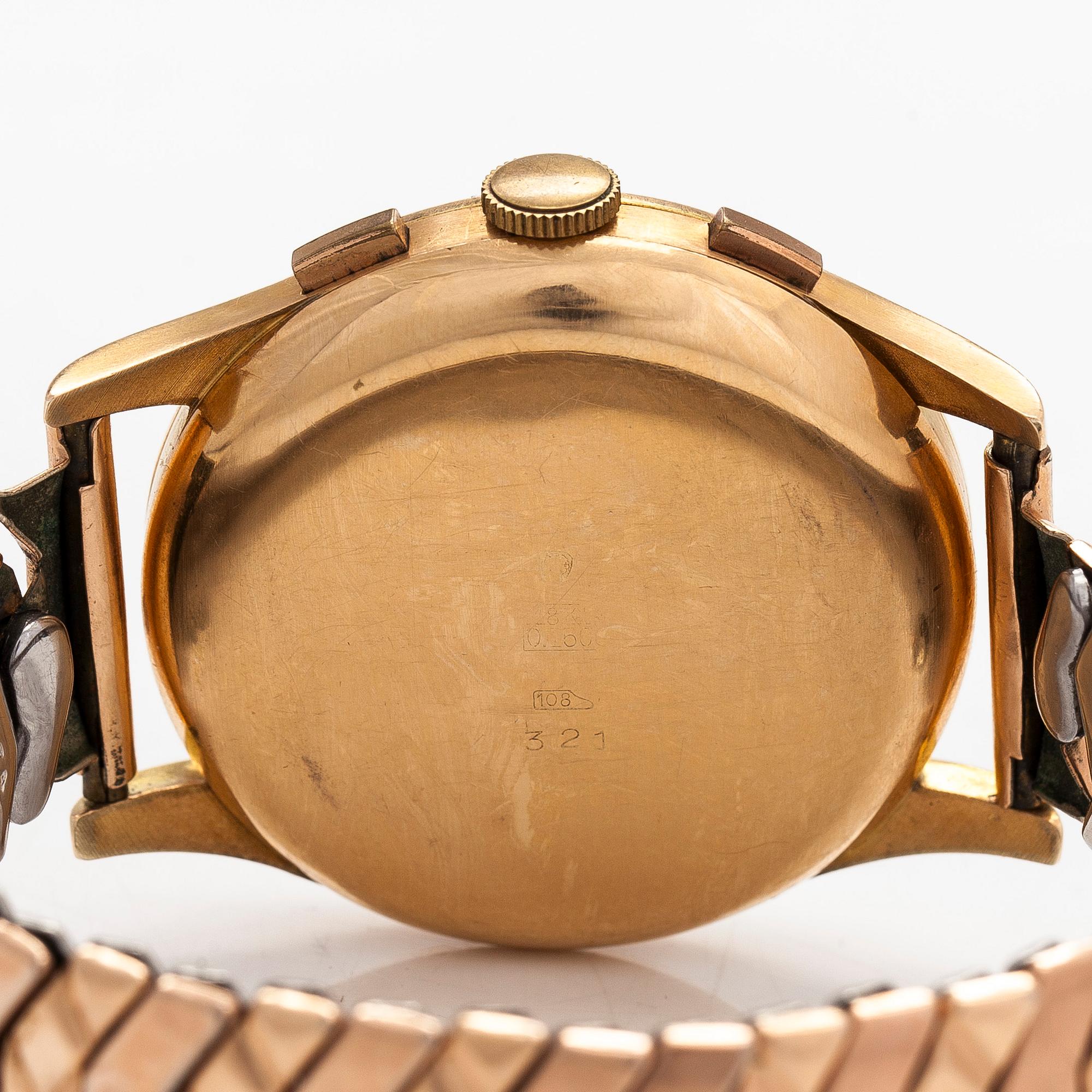 Titus, chronograph, wristwatch, 37.5 mm.