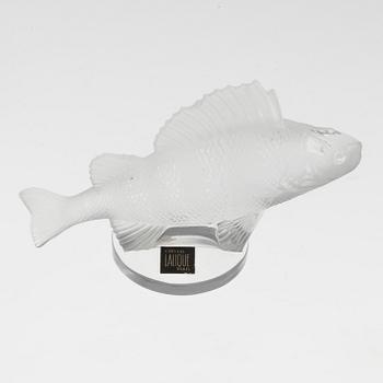 A Lalique glass figurine of a fish.