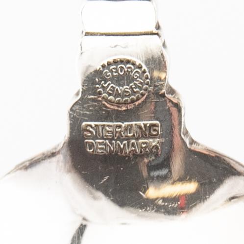 Johan Rohde, skedar 12 st "Konge/Achorn" sterlingsilver för Georg Jensen efter 1945.