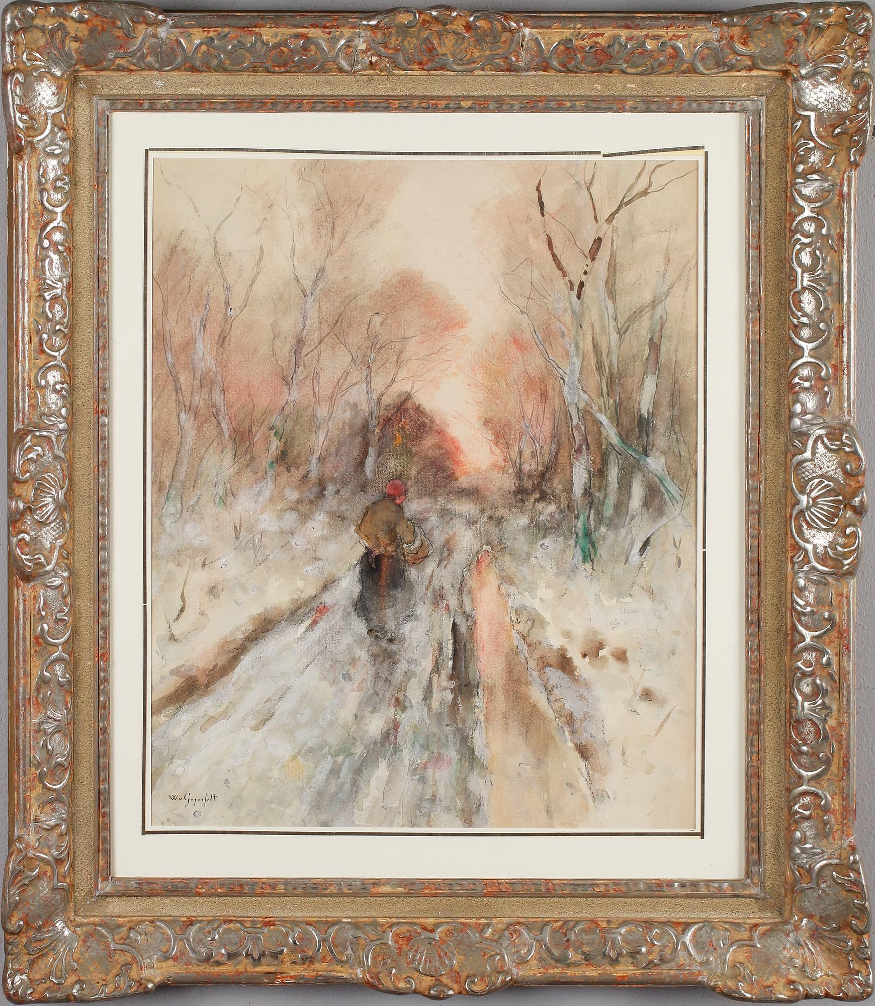 WILHELM VON GEGERFELT, akvarell, signerad.