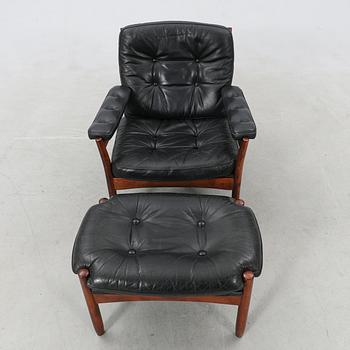 Fåtölj med fotpall G-möbel 1970-tal.