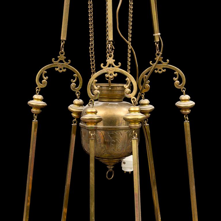 A circa 1900 jugend ceiling light.