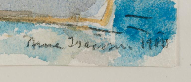 ARNE ISACSSON, akvarell, sign och dat 1980.