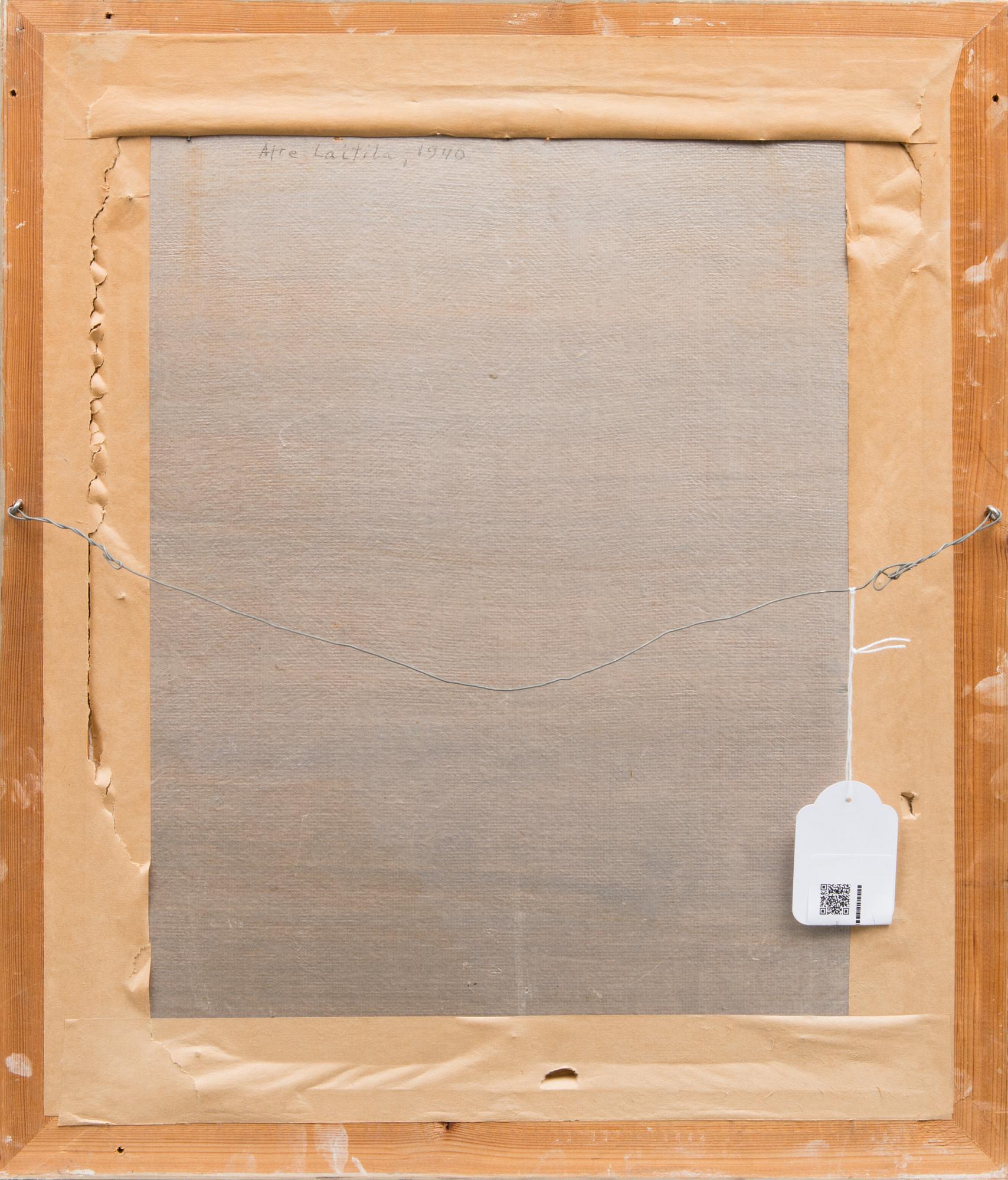 ATTE LAITILA, olja på pannå, signerad och daterad -40.