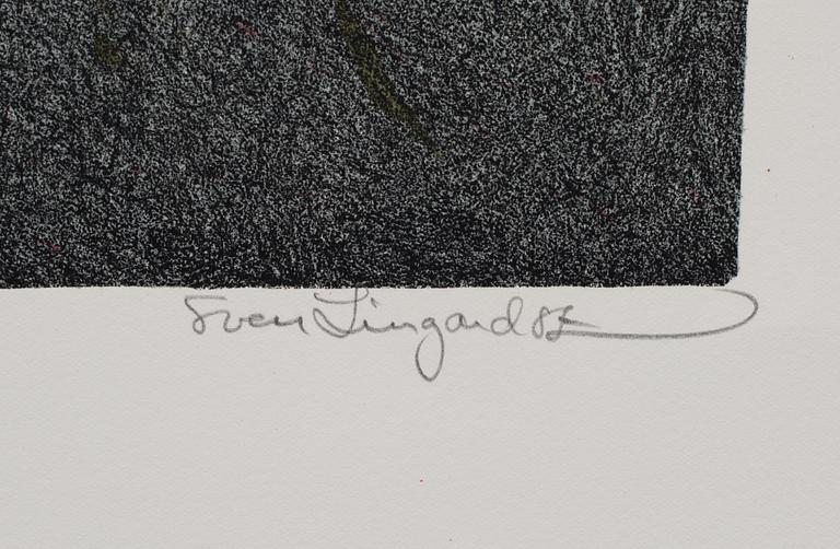 SVEN LINGARDSZ, färglitografi, diptyk, signerad och numrerad EA II/XXX.