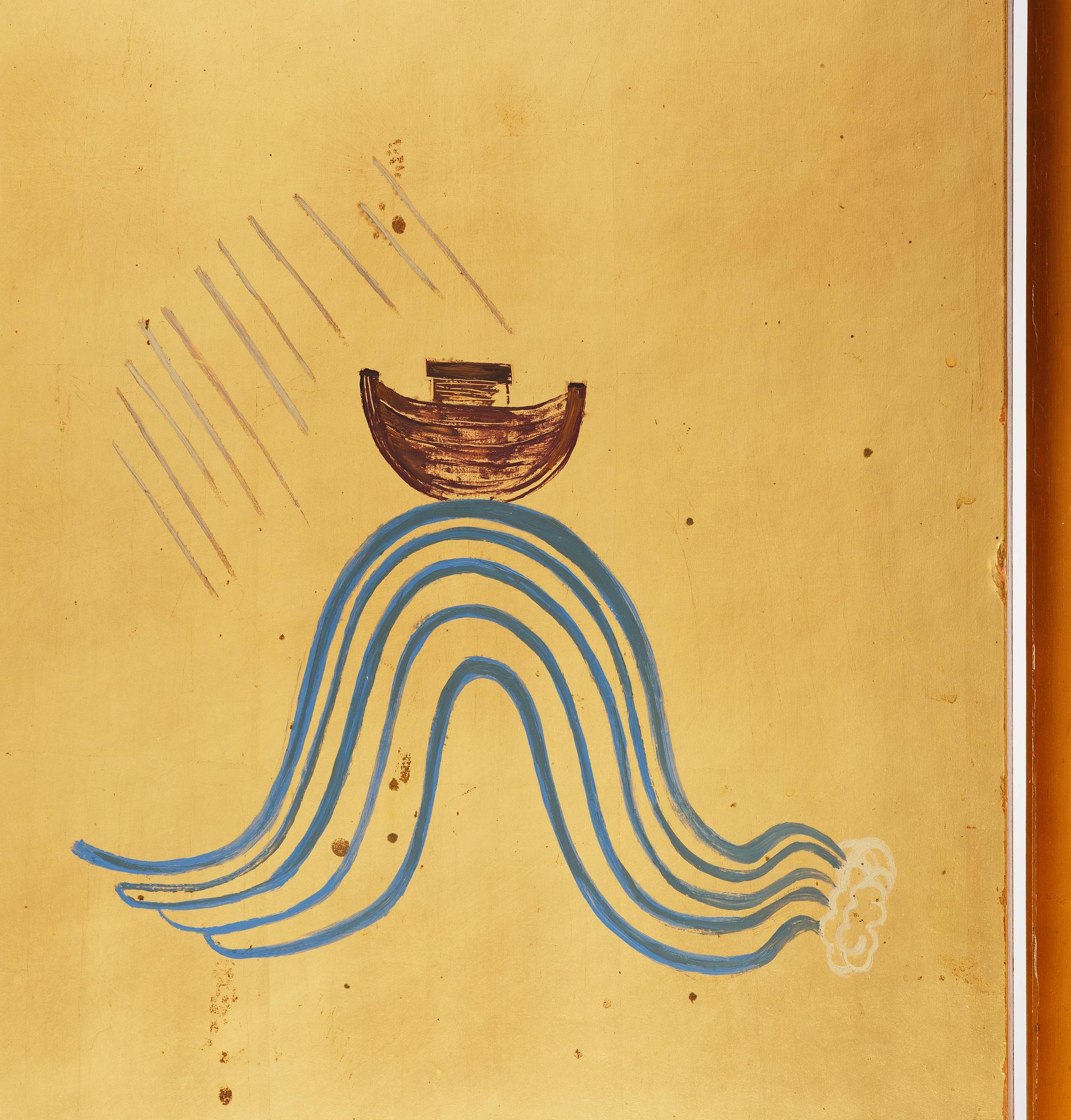 Einar Luterkort, a unique Swedish Grace folding screen, 1930s.