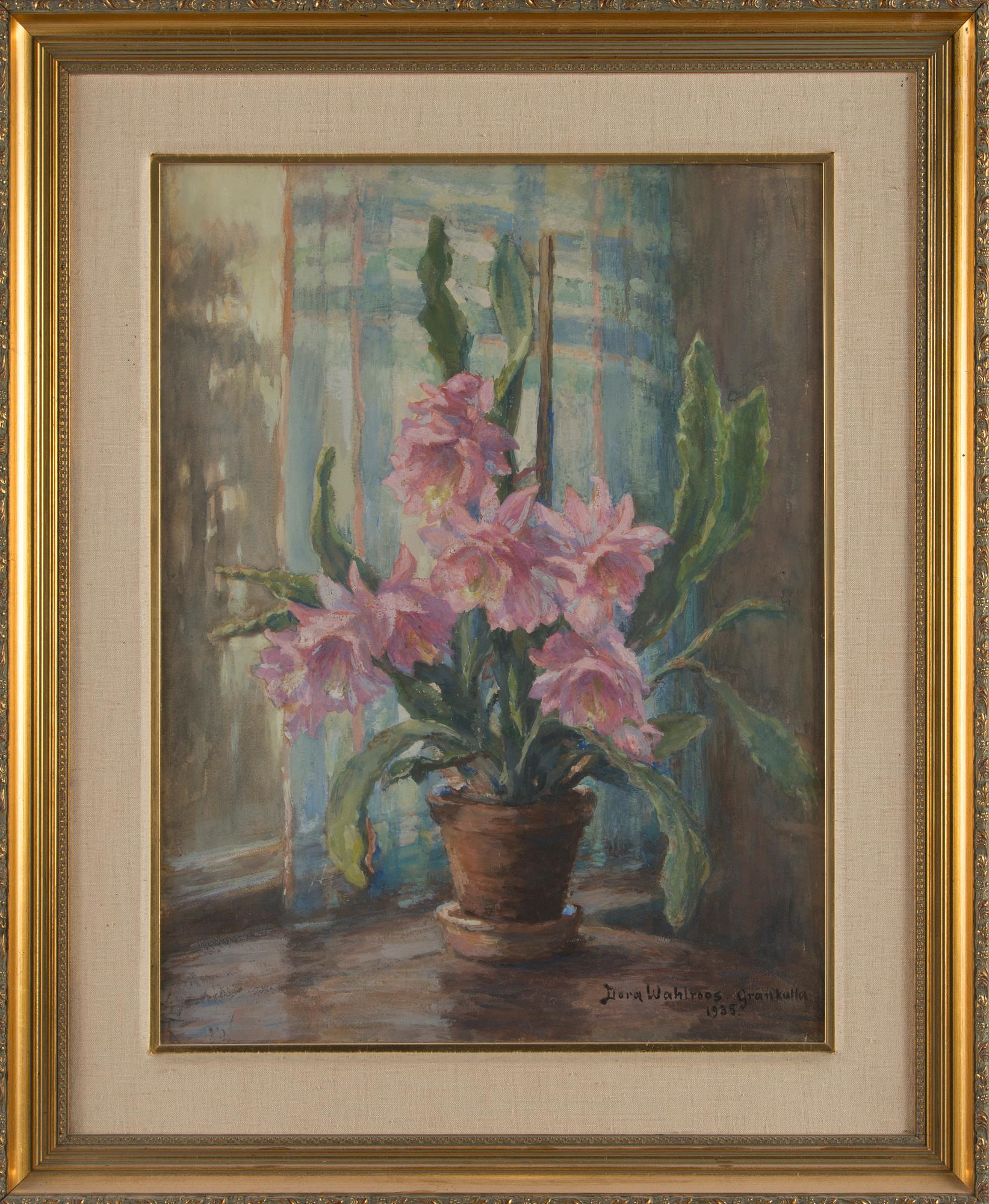 Dora Wahlroos, Blommande kaktus.