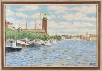 Hans-Erik Eriksson, oil on panel, signed.