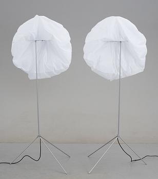 A pair of 'Glowblow' floor lamps by Vesa Hinkola, Markus Nevalainen, Rane Vaskivuori, Snowcrash.