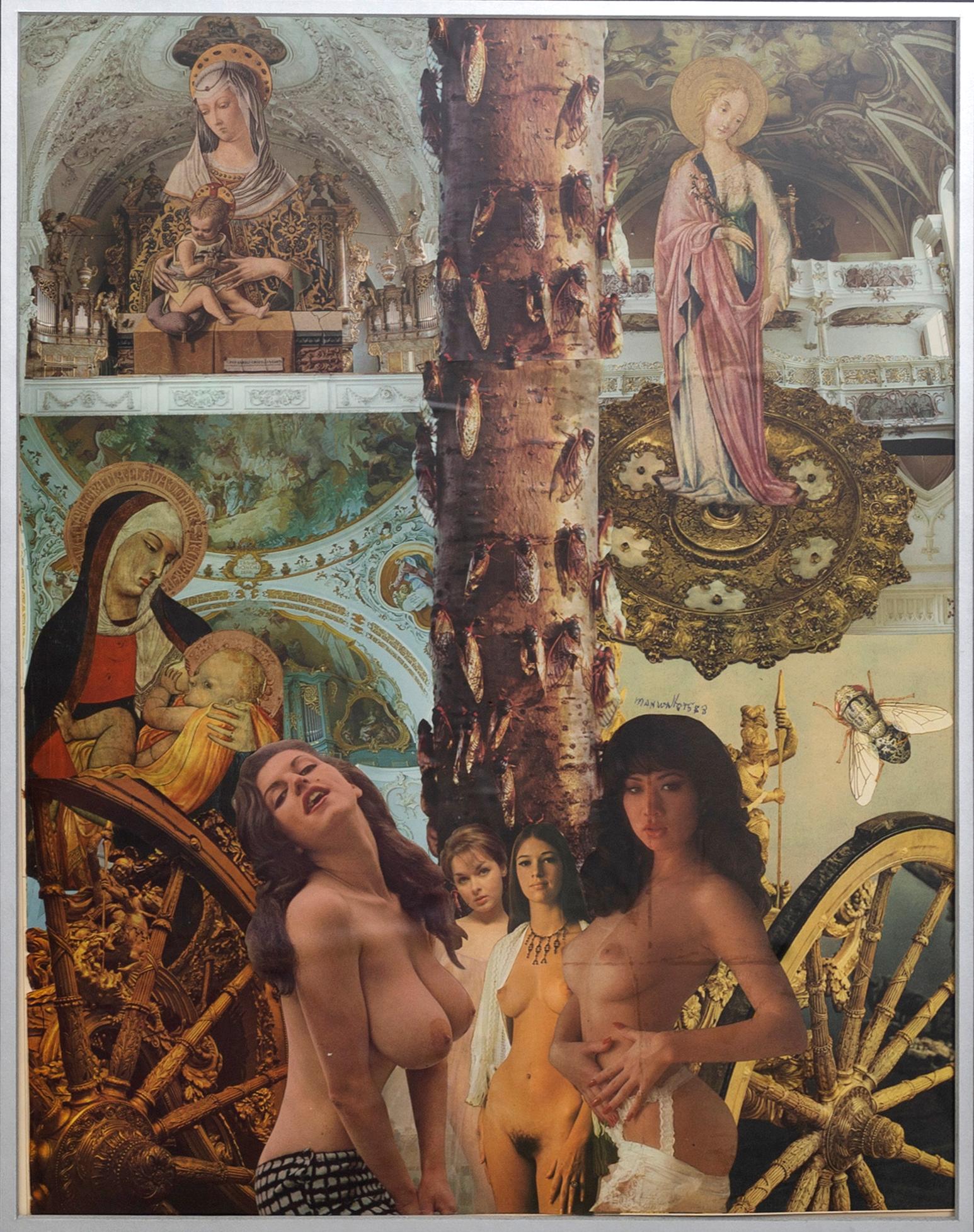 MAX WALTER SVANBERG, a signed and dated collage.