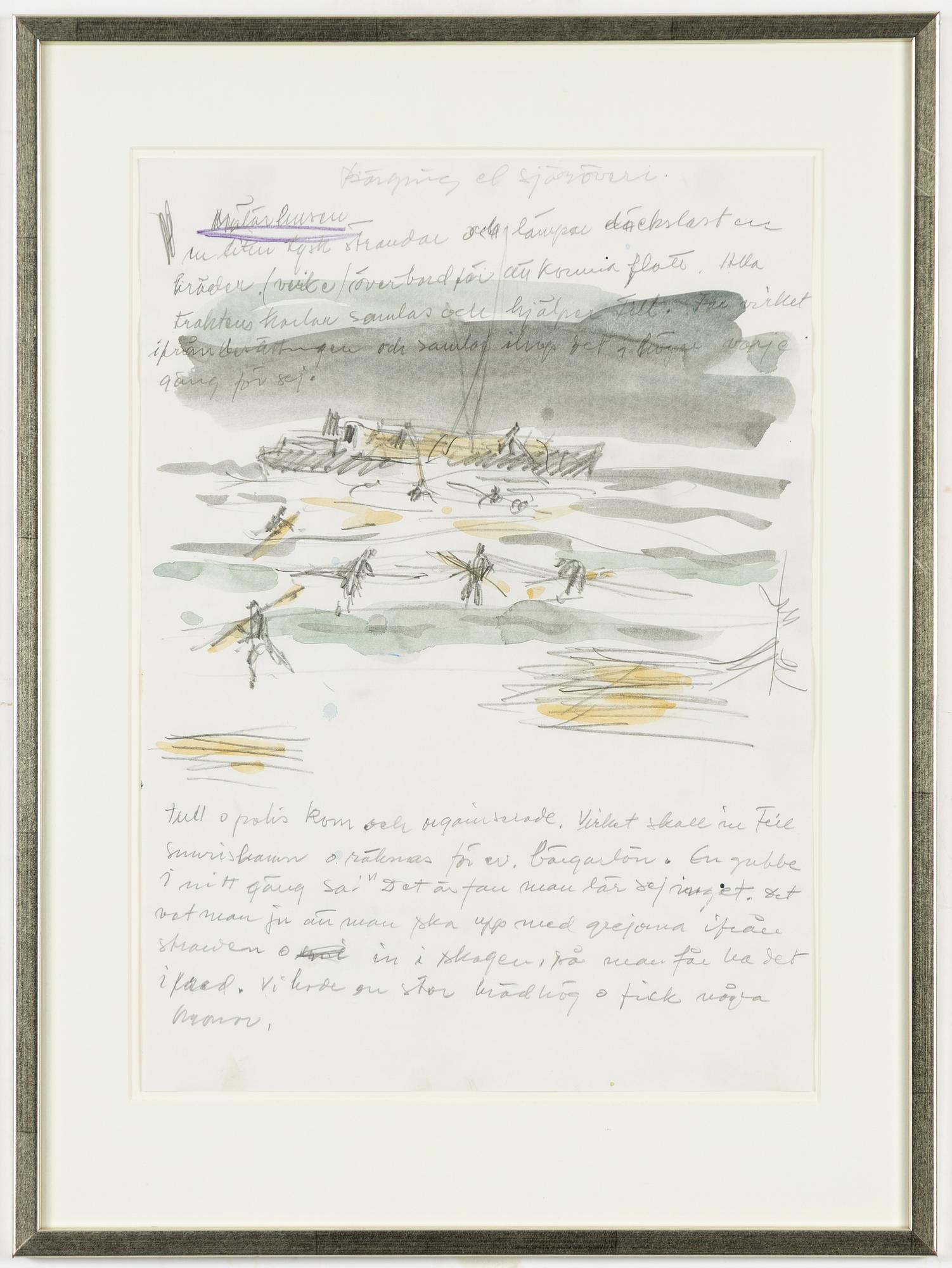 Gösta Werner, "Bärgning el sjöröveri".