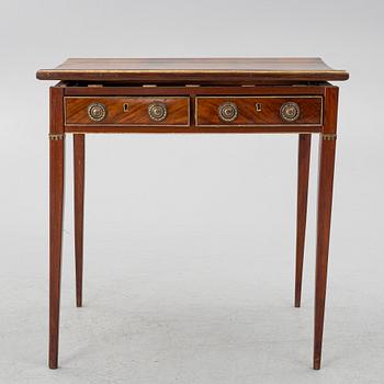 A late-Gustavian style desk with older parts, around 1900.
