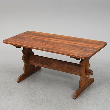 A pine table, 19th Century.