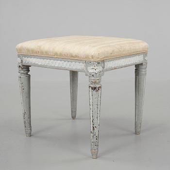 TABURETT, gustavianskt provinsarbete, 1700/1800-tal.