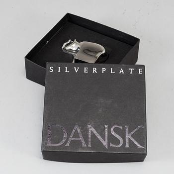 GUNNAR CYRÉN, three, silverplated zinc figurines, Danish Design.