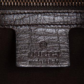 Gucci, a 'Horsebit Guccissima Canvas Hobo Bag'.