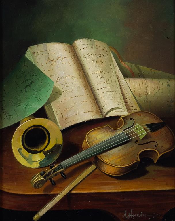 Okänd konstnär, stillben, 2 st.