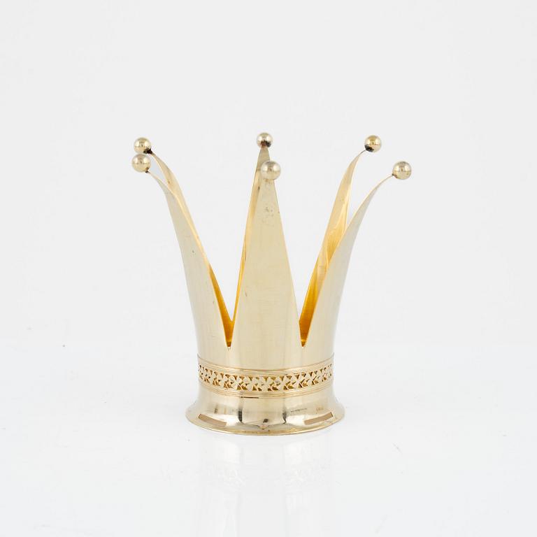 Bridal crown, gilded silver, 1940's, Sweden.