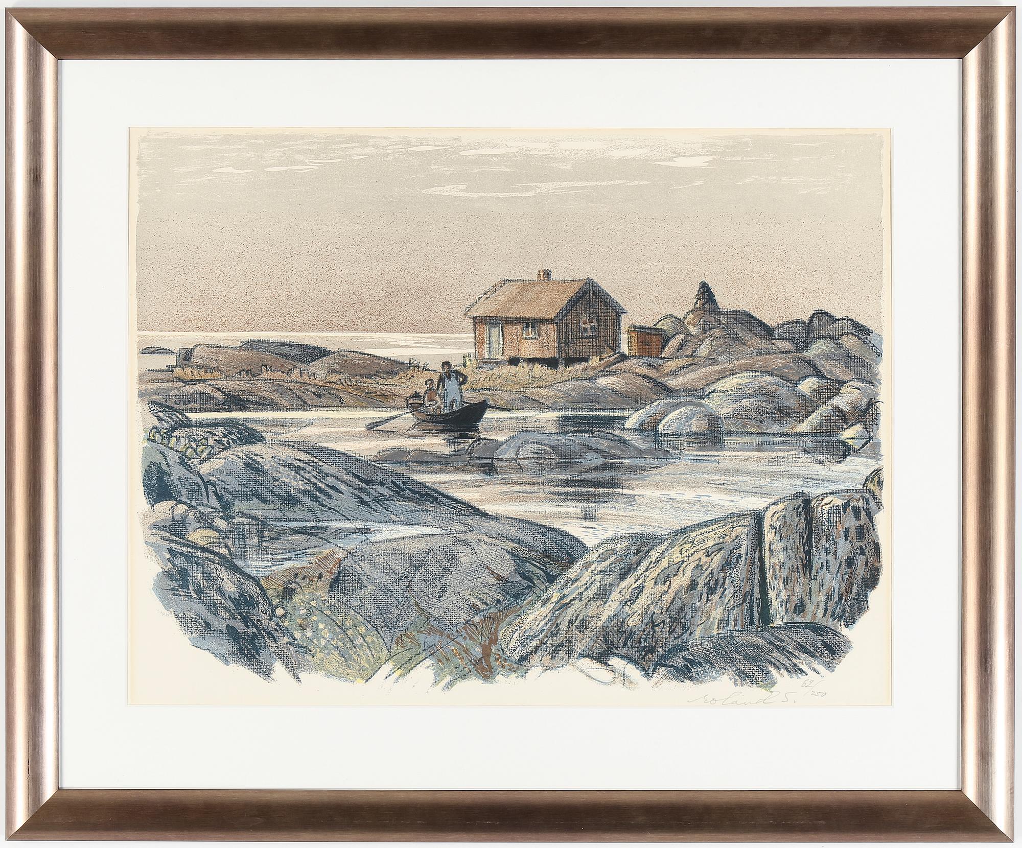 ROLAND SVENSSON, färglitografi, signerad och numrerad 62/250.