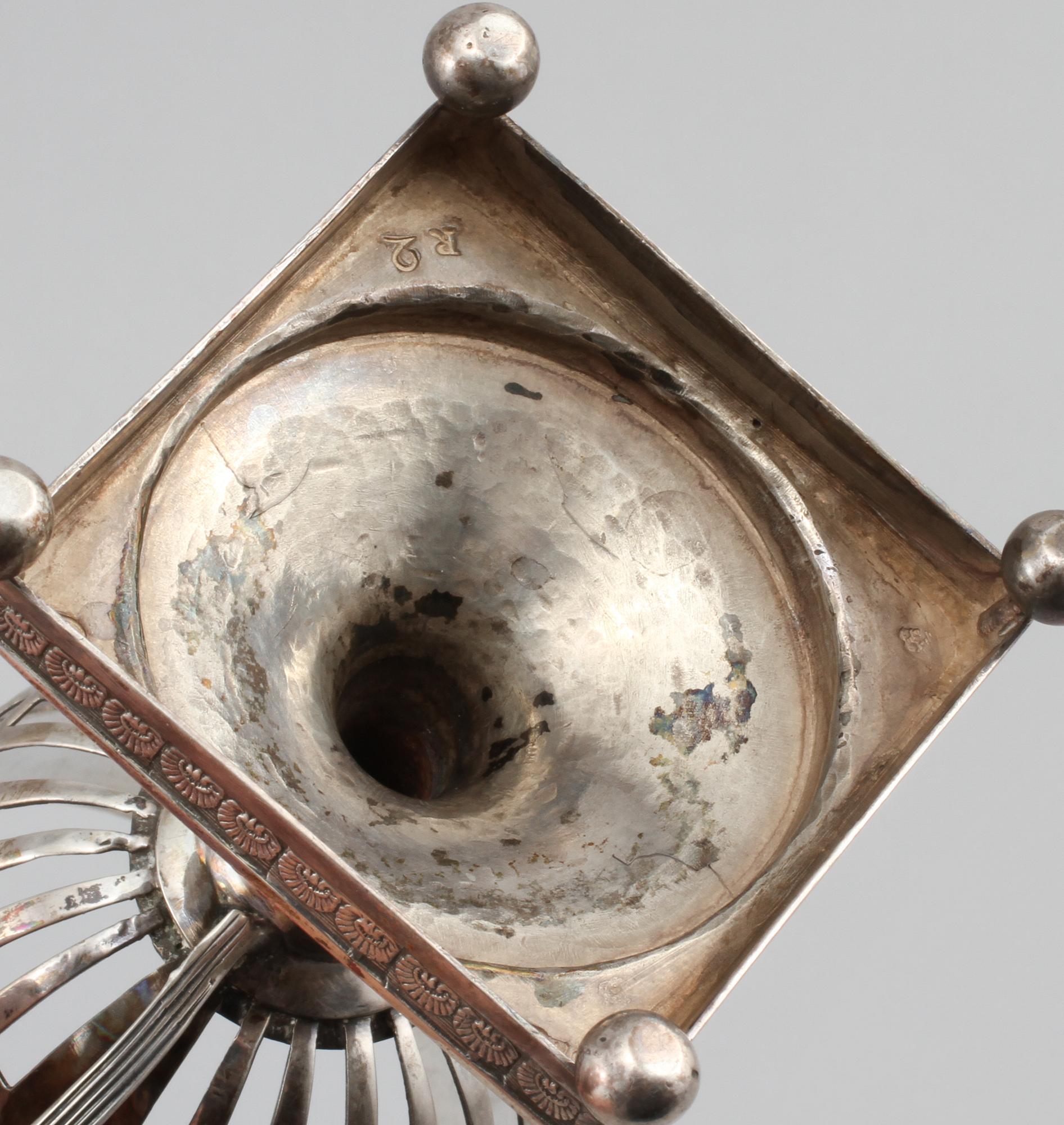SOCKERSKÅL, silver, Sven Pihlgren, Jönköping, 1799. Vikt 225 g.