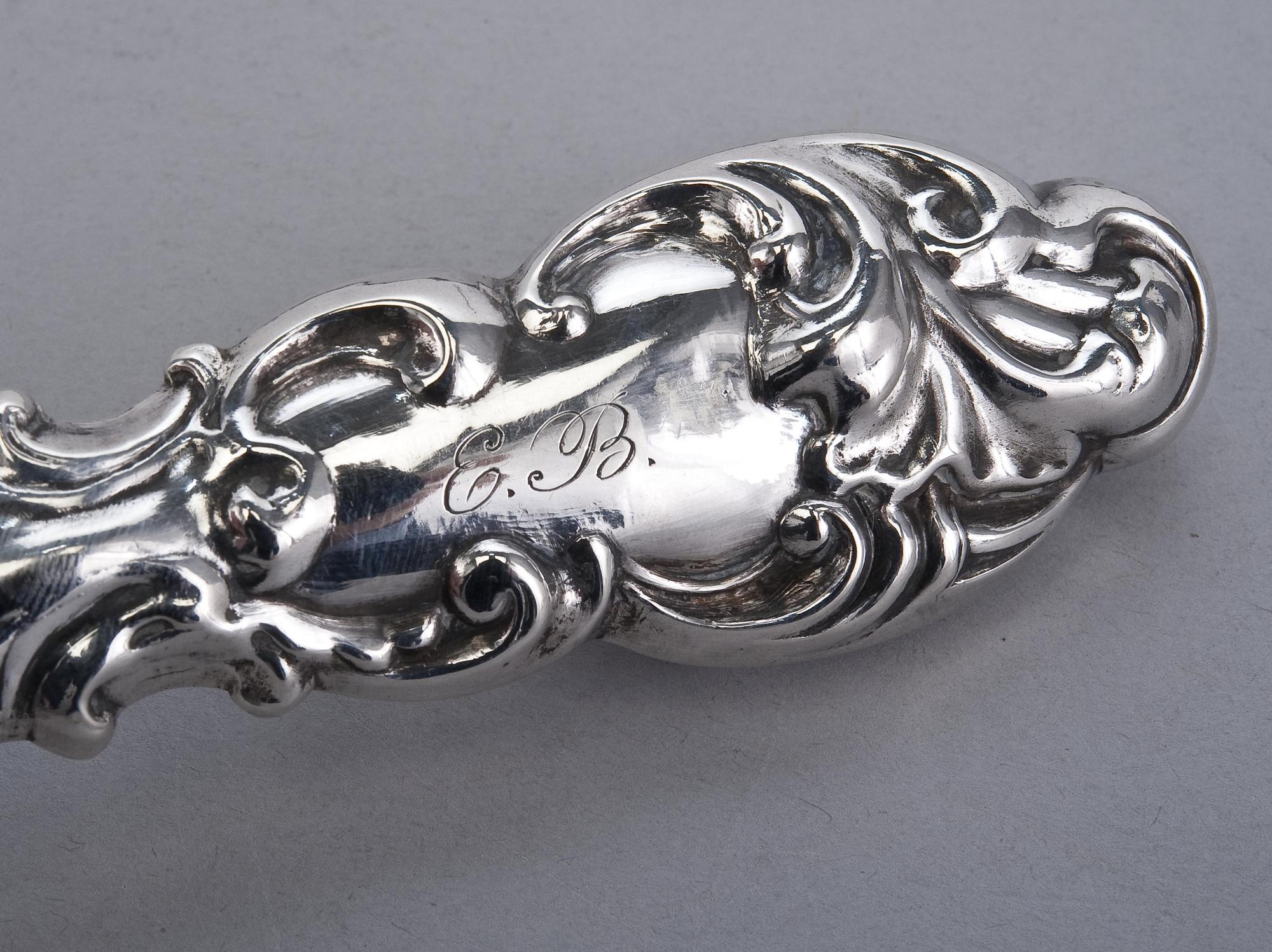 KALAOTIN, hopeaa, J.K. Torsk, Tukholma 1851. Paino 116 g.