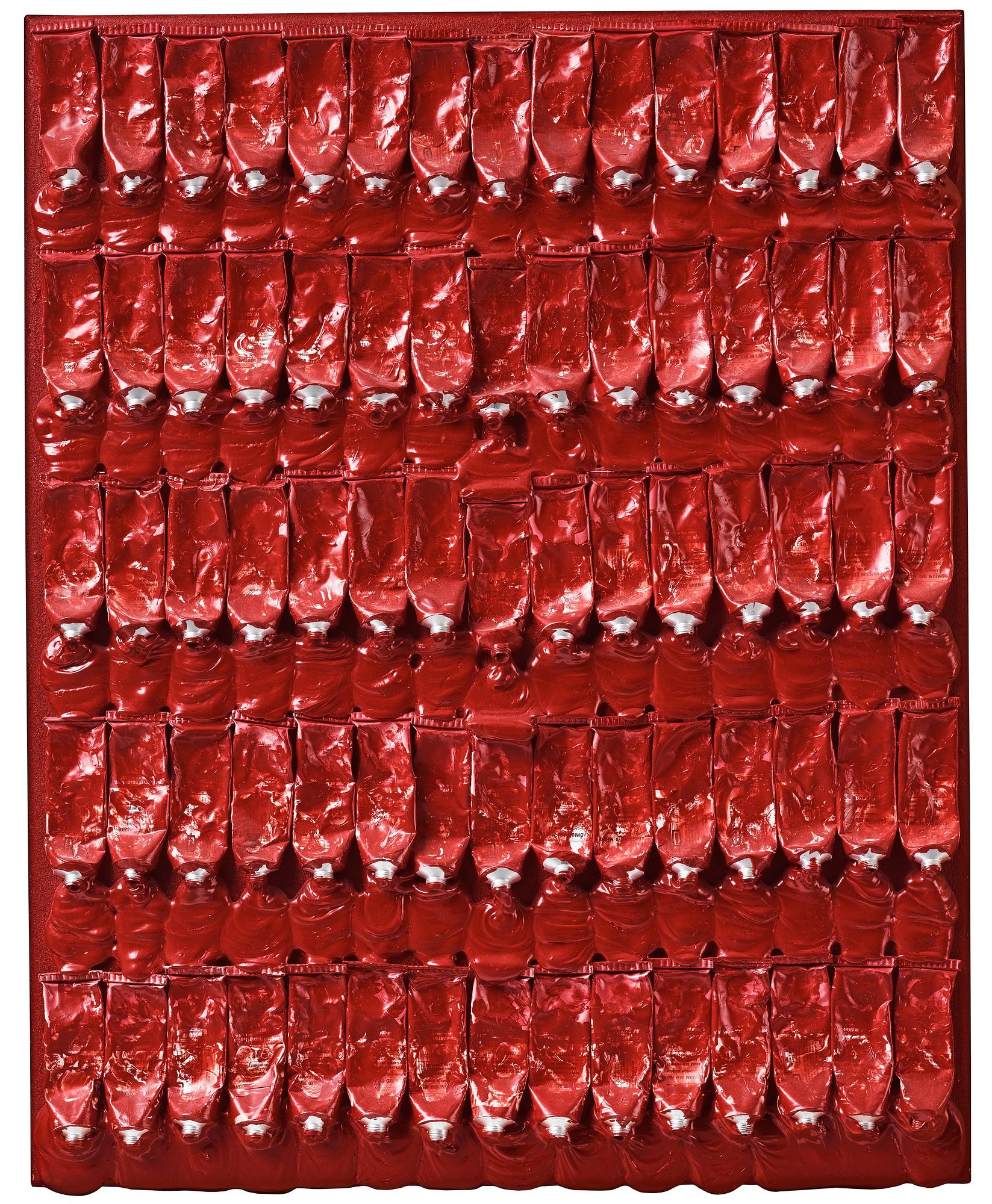 Arman (Armand Pierre Fernandez), "Monochrome Accumulation no: 2508".