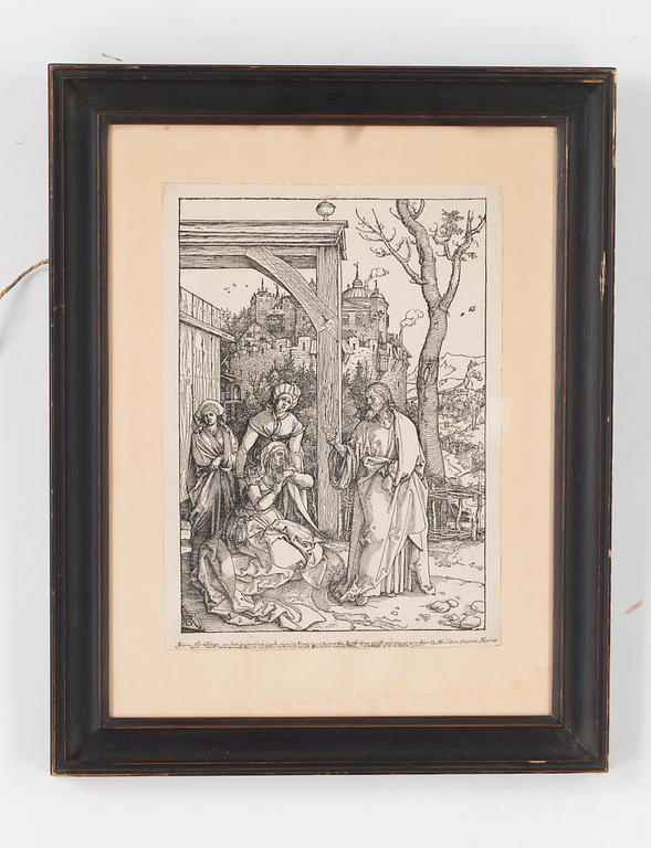 Albrecht Dürer, Five prints from: "The life of the Virgin".