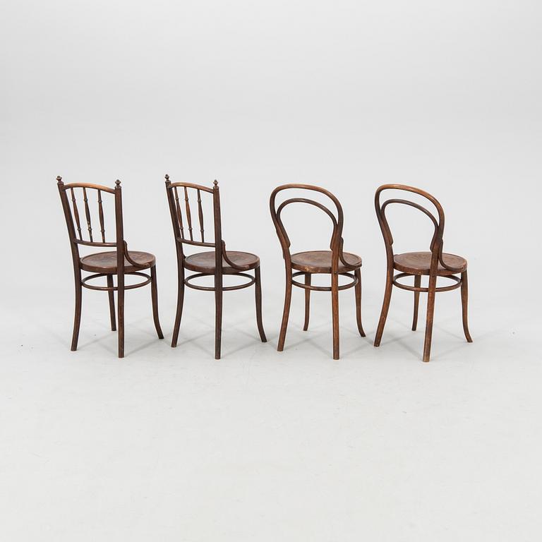 Chairs 4 pcs Thonet and Mundus, first half of the 20th century.