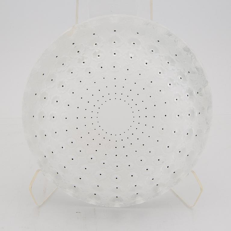 René Lalique, bowl "Nemours", France, second half of the 20th century cast glass.