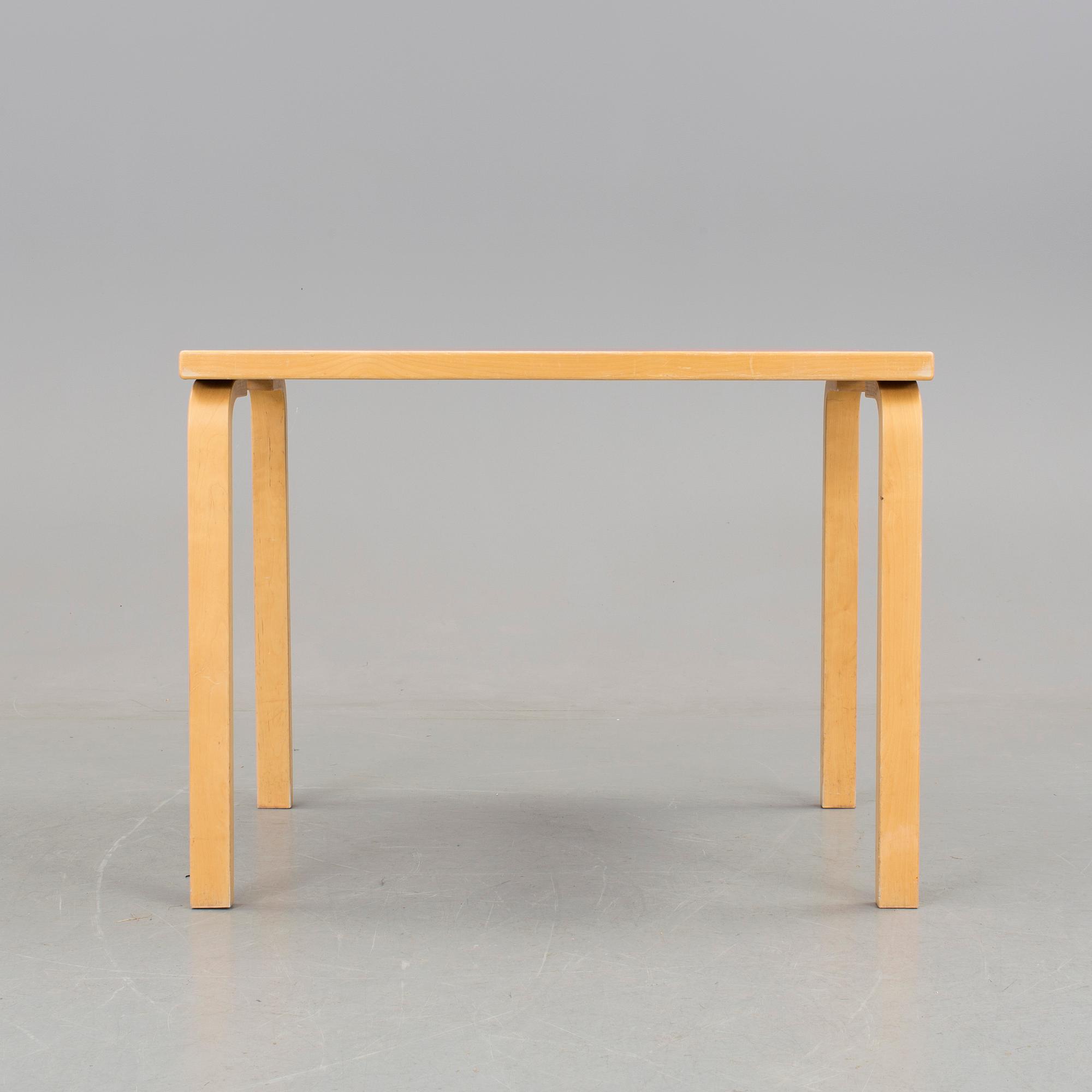 Table, Alvar Aalto, late 20th century.