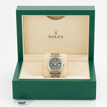 Rolex, Oyster Perpetual, Datejust, "Palm Dial", wristwatch, 36 mm.