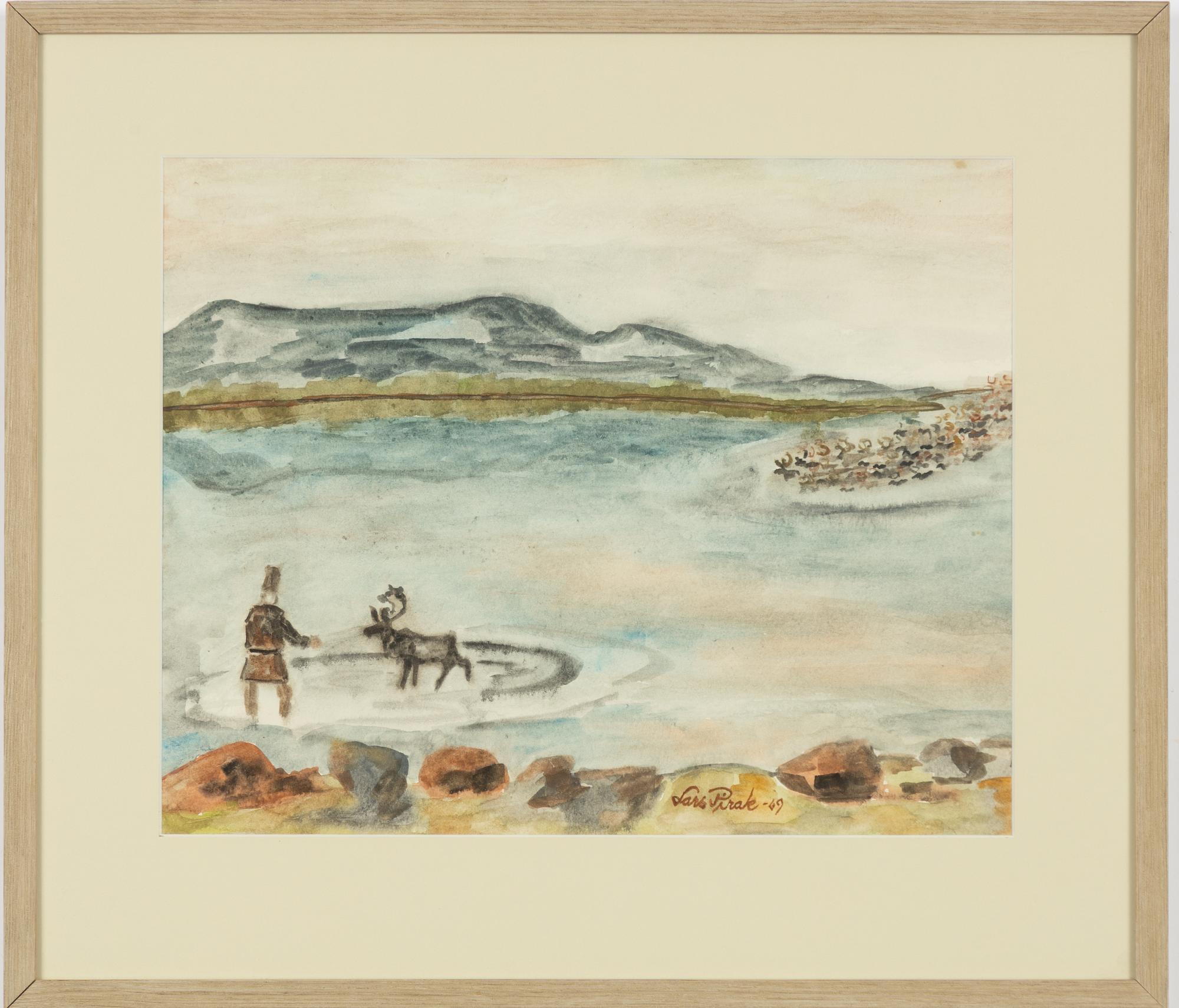 Lars Pirak, 'Renarna simmar (The Reindeer Swim)'.