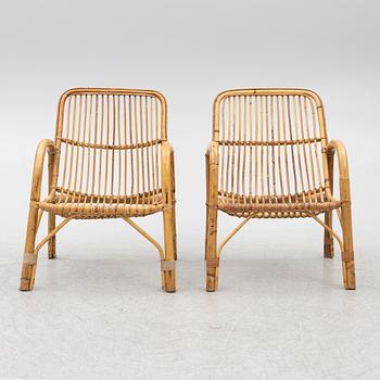 A set of six armchairs, mid/second half of the 20th century.