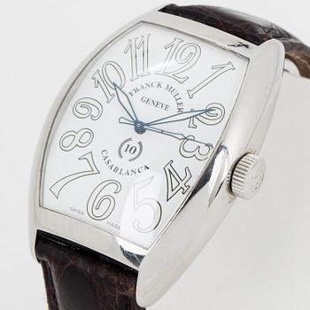 FRANCK MULLER, Casablanca, "10th Anniversary", wristwatch, 39,5 x 47 (55) mm.