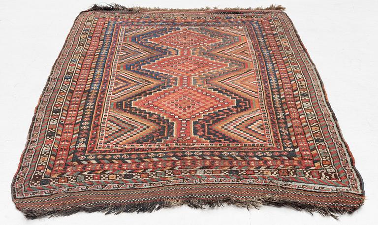 Carpet, qashqai, approx. 230 x 130 cm, antique.